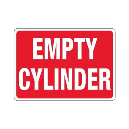 Empty Cylinder Sign